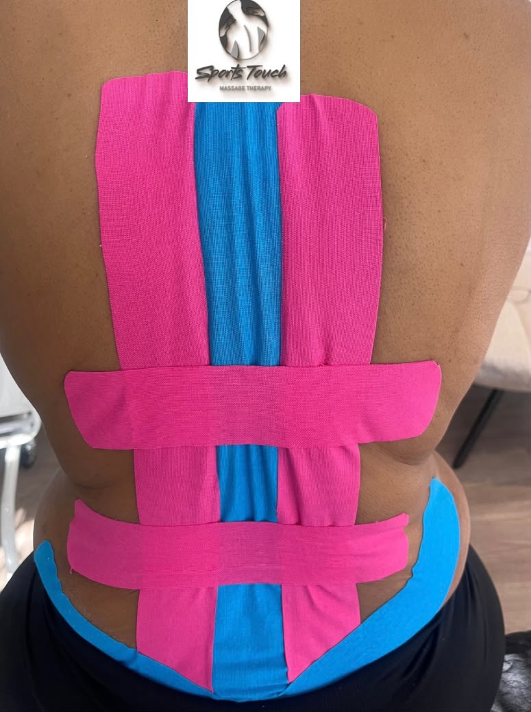 Back kinesiology taping